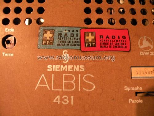 431; Albis, Albiswerke AG (ID = 2111342) Radio