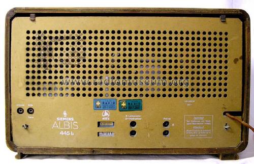 445B; Albis, Albiswerke AG (ID = 98948) Radio