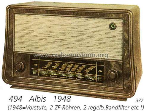 494; Albis, Albiswerke AG (ID = 1340) Radio