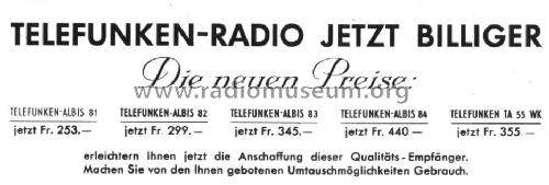 82; Albis, Albiswerke AG (ID = 95730) Radio