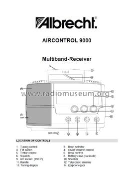 Worldband Receiver Aircontrol 9000; Albrecht Marke, (ID = 1329904) Radio