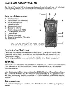Aircontrol Multiband Radio M8 Typ 9338; Albrecht Marke, (ID = 2546756) Radio