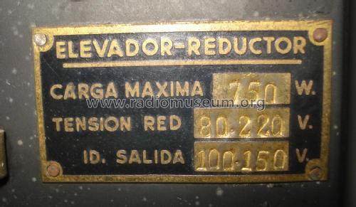 Elevador-Reductor 750W Desconocido-unknown 3; Alcer (ID = 2340620) A-courant