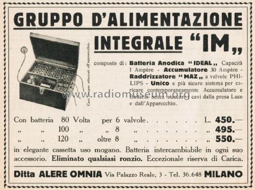 Gruppo d'Alimentazione Integrale IM; Alere Omnia; Milano (ID = 2561656) Power-S