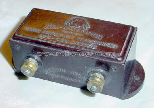 Rauland Radio Frequency Transformer R-199, R201A; All American Mohawk, (ID = 1187994) Radio part