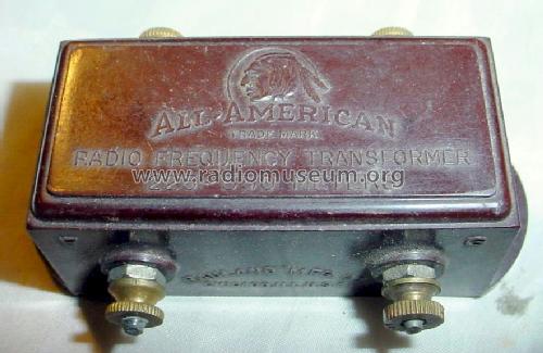 Rauland Radio Frequency Transformer R-199, R201A; All American Mohawk, (ID = 1187998) Radio part