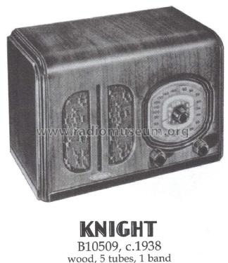 Knight 5 tube AC/DC B 10509 code Verse; Allied Radio Corp. (ID = 1422507) Radio