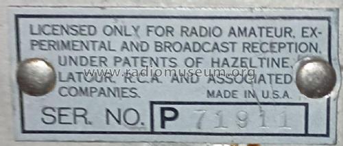 G-9561 ; Allied Radio Corp. (ID = 2940767) Radio