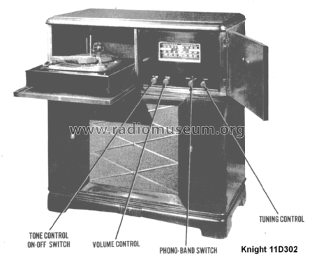 Knight 11D302 ; Allied Radio Corp. (ID = 1499346) Radio