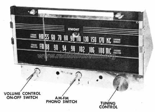 Knight 12H610; Allied Radio Corp. (ID = 3080382) Radio