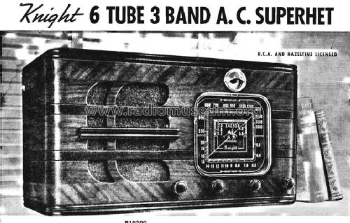 Knight 6 B10500 Code: Plane; Allied Radio Corp. (ID = 1418114) Radio