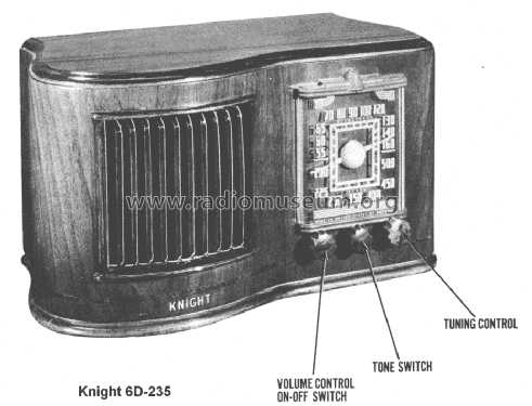 Knight 6D-235 ; Allied Radio Corp. (ID = 1466609) Radio