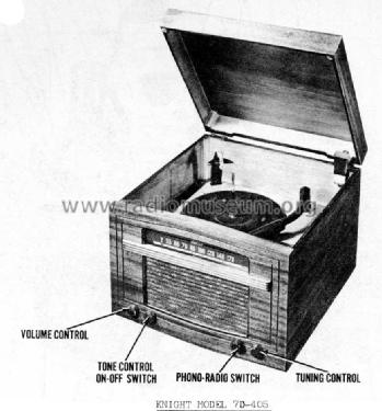 Knight 7D-405 ; Allied Radio Corp. (ID = 974605) Radio