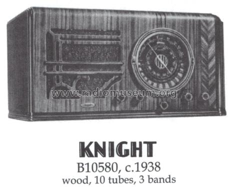 Knight B 10580 Ch= B10582; Allied Radio Corp. (ID = 1423346) Radio