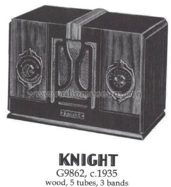 Knight G9862 ; Allied Radio Corp. (ID = 1423378) Radio