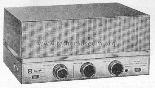 Knight KG-240 stereo amplifier; Allied Radio Corp. (ID = 237906) Kit