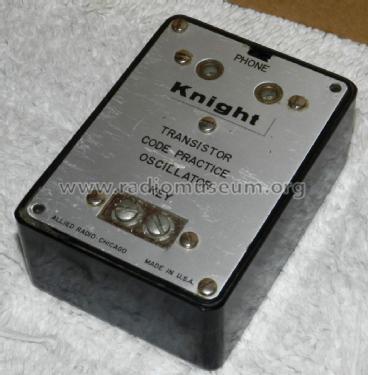 Knight-kit Transistor Code Practice Oscillator 83Y239; Allied Radio Corp. (ID = 2659894) Morse+TTY