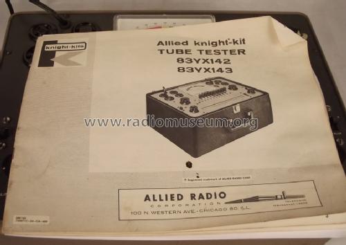 Knight-Kit Tube Tester 'Bench' 83YX143; Allied Radio Corp. (ID = 1440851) Equipment