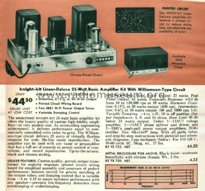 Knight 25 Watt Amplifier S-755, YZ-755; Allied Radio Corp. (ID = 2977184) Kit