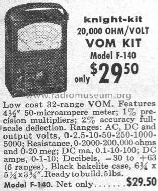 Knight VOM F-140; Allied Radio Corp. (ID = 2081088) Equipment