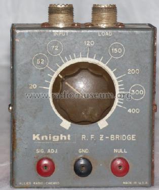 RF Z-bridge ; Allied Radio Corp. (ID = 1508519) Equipment