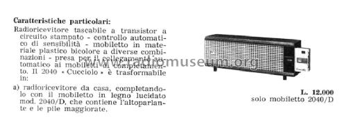 2040D; Allocchio Bacchini (ID = 1433536) Cabinet