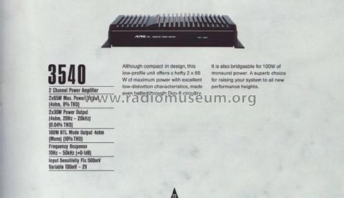 Bridgeable Power Amplifier 3540; Alpine Electronics, (ID = 2809763) Ampl/Mixer