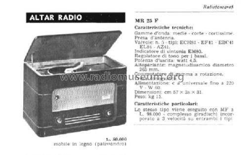 MR25-F; Altar Radio; Livorno (ID = 2596675) Radio