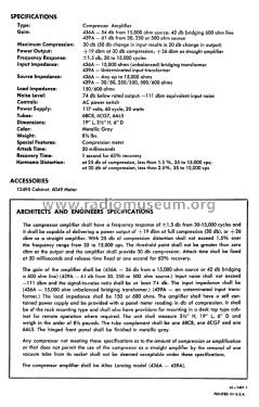 Compressor Amplifier 436A; Altec Lansing Corp.; (ID = 3071863) Ampl/Mixer