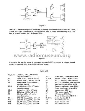 Compressor Amplifier 436C; Altec Lansing Corp.; (ID = 3071565) Ampl/Mixer