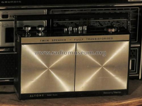 Altone - Twin Speaker - Fully Transistorized ; Altone; where? (ID = 2877690) Radio