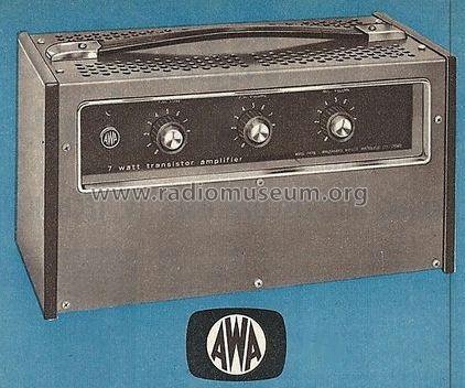 7 Watt Transistor Amplifier PA746; Amalgamated Wireless (ID = 1146325) Ampl/Mixer