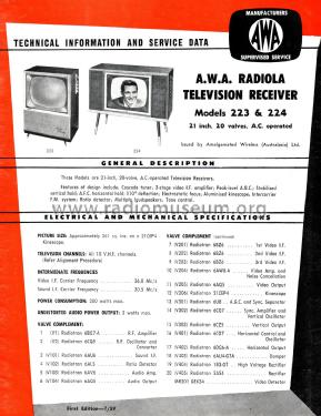 Radiola Deep Image 224; Amalgamated Wireless (ID = 3010124) Television