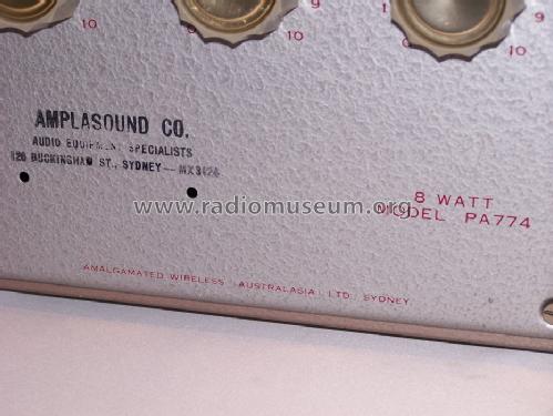 AWA 8 watt Amplifier PA774 1G59774; Amalgamated Wireless (ID = 1470757) Ampl/Mixer