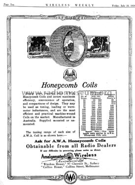 AWA Honeycomb Coils ; Amalgamated Wireless (ID = 2680520) Radio part