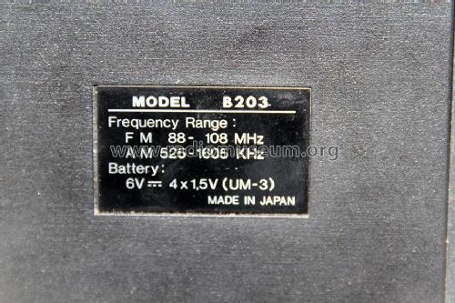 FM/AM Radio Cassette Recorder B203; AWA-Thorn Consumer (ID = 1761072) Radio