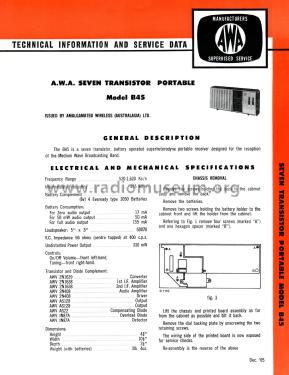 B45; Amalgamated Wireless (ID = 2689369) Radio