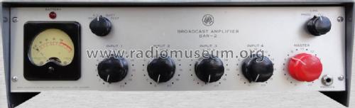 Broadcast Amplifier BAR-2; Amalgamated Wireless (ID = 2393770) Ampl/Mixer