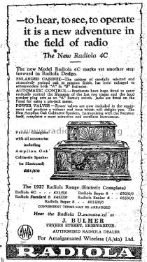 Radiola 4C C42; Amalgamated Wireless (ID = 2231546) Radio