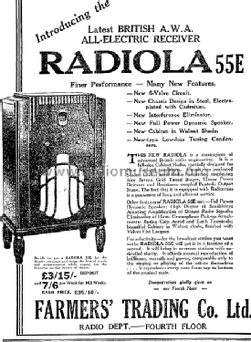 Radiola 55E Ch=C89; Amalgamated Wireless (ID = 2955903) Radio