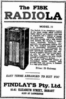 Radiola 75; Amalgamated Wireless (ID = 2396521) Radio