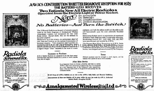 Radiola Screened 6 C51; Amalgamated Wireless (ID = 2133825) Radio