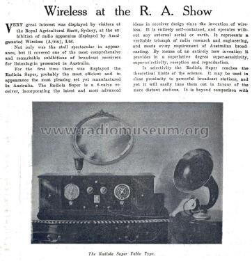 Radiola Sheraton Ch= C25; Amalgamated Wireless (ID = 2893827) Radio