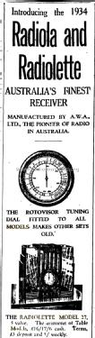 Radiolette 27; Amalgamated Wireless (ID = 2379168) Radio