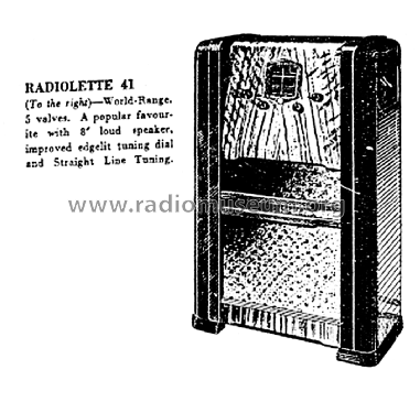 Radiolette 41; Amalgamated Wireless (ID = 2960251) Radio