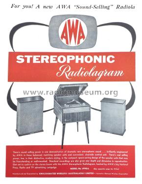 Stereophonic Radiolagram 699GA; Amalgamated Wireless (ID = 2998602) Radio