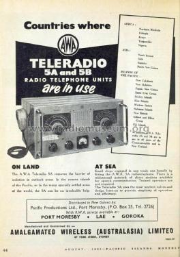 Teleradio 5A CH=J56768; Amalgamated Wireless (ID = 2982607) Commercial TRX