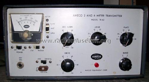 2 and 6 Meter Transmitter TX-62; American Electronics (ID = 1915185) Amateur-T