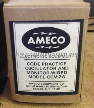 Ameco Code Practice Oscillator OCM-2; American Electronics (ID = 1683349) Morse+TTY