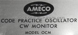 Ameco Code Practice Oscillator OCM; American Electronics (ID = 479152) Morse+TTY